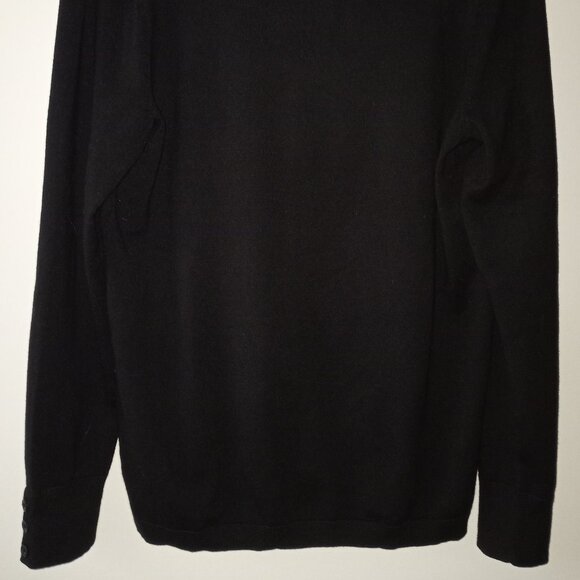 'TALBOTS' Petite Solid Black Turtleneck Sweater Size MP NWOT - Picture 2 of 11